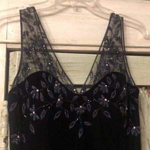 Beautiful velvety black formal gown